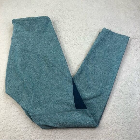 OUTDOOR VOICES LEGGINGS          2 TONE 7/8 LEGGINGS MIST/DEEP SEA - Picture 3 of 8